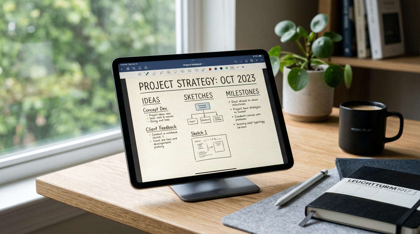 iPadを最強の思考ノートへ。手書き体験を最大化する神アイテム4選