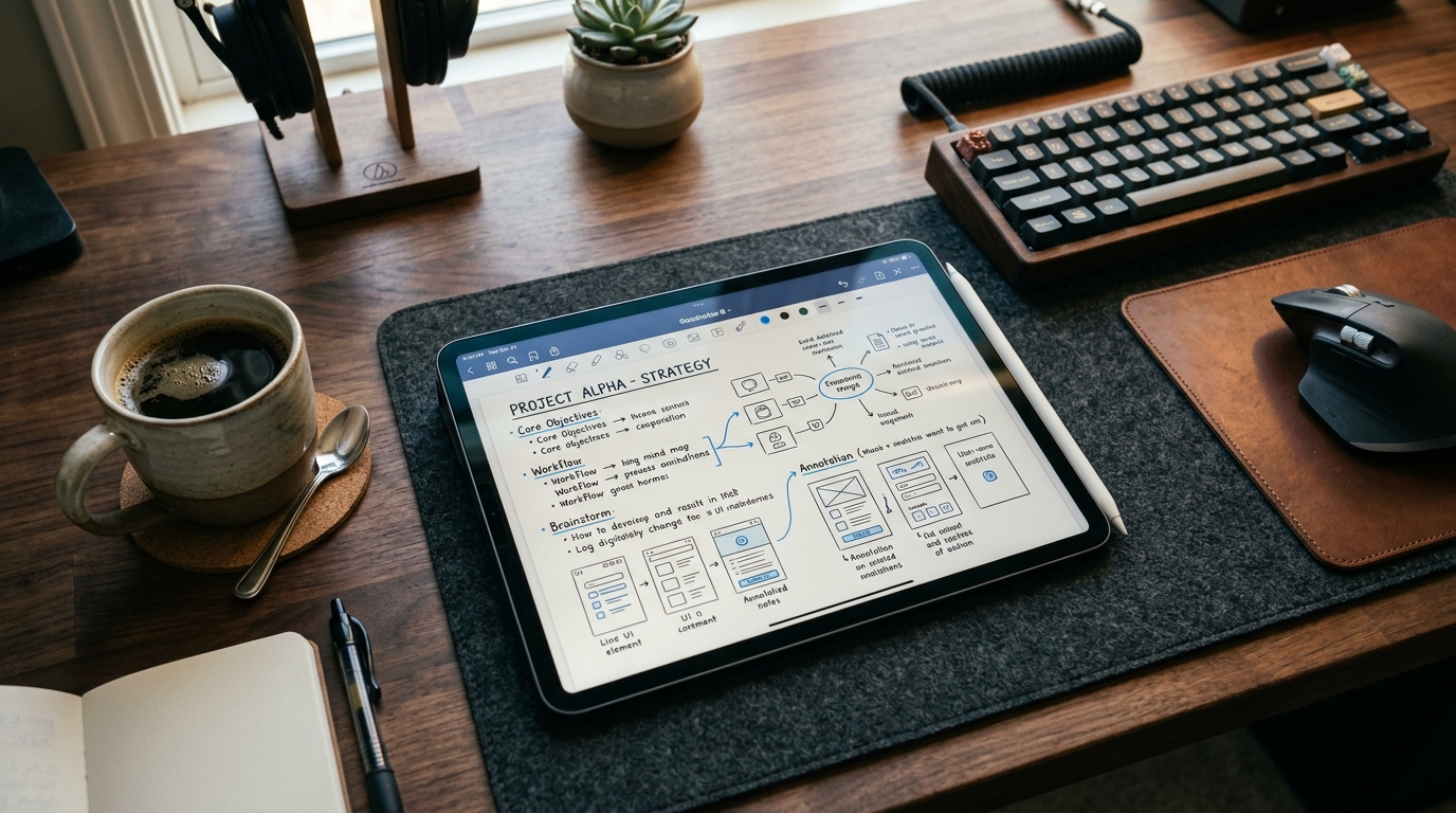 iPadを最強の思考ノートへ。手書き体験を最大化する神アイテム4選