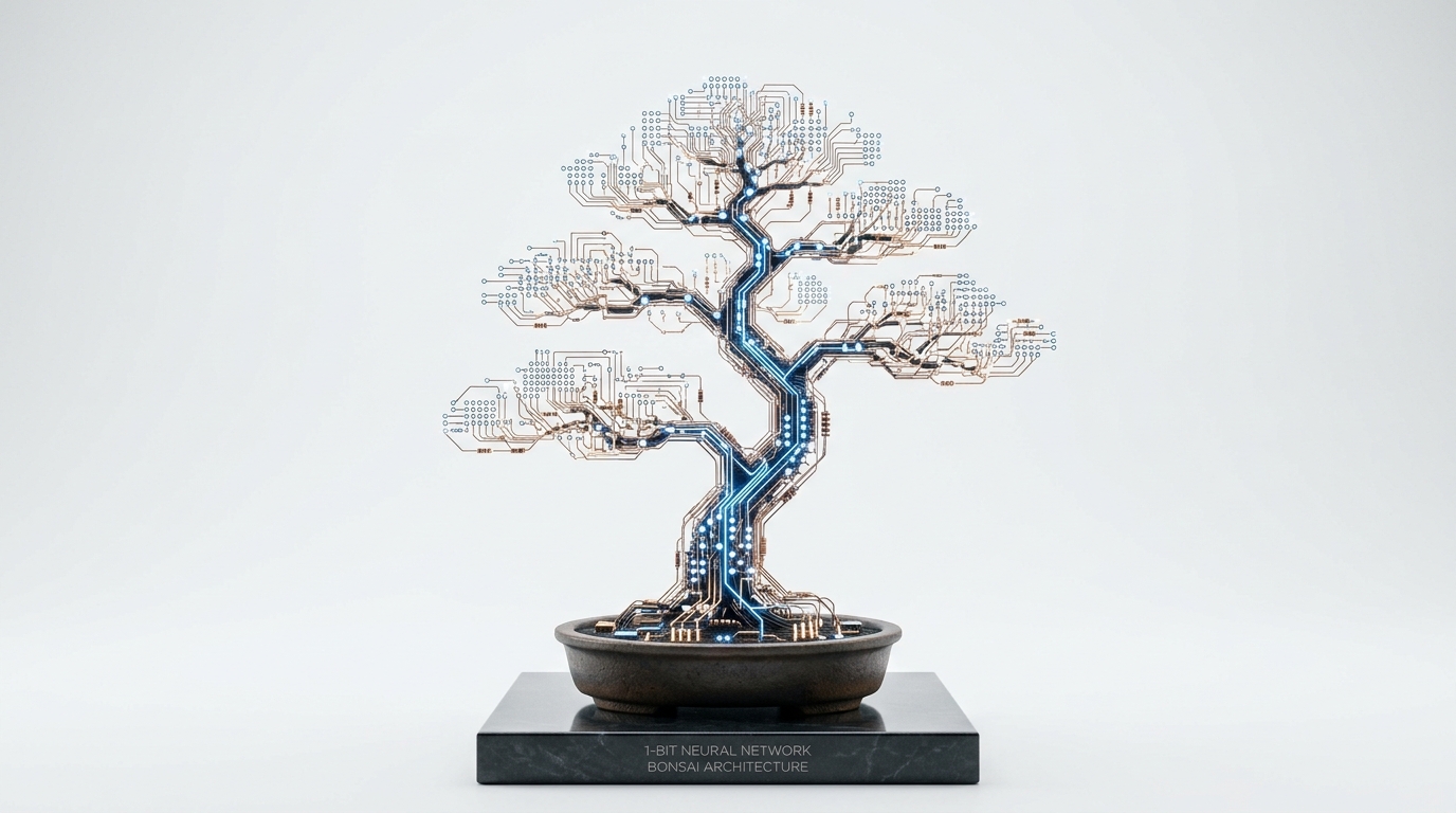 パラメーター8Bでメモリ1.15GB！超軽量AI「1-bit Bonsai」の衝撃