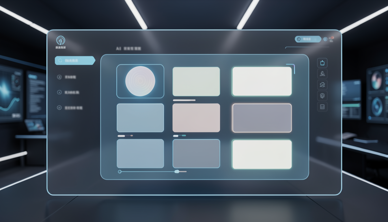 整理されたAI管理用ダッシュボードのUIイメージ