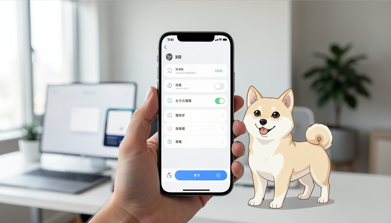 iPhone 17 Proの設定画面でAI権限を確認している様子