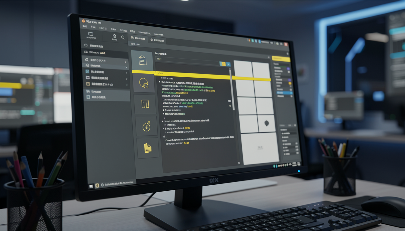 OCRソフトでテキストがハイライトされているPC画面