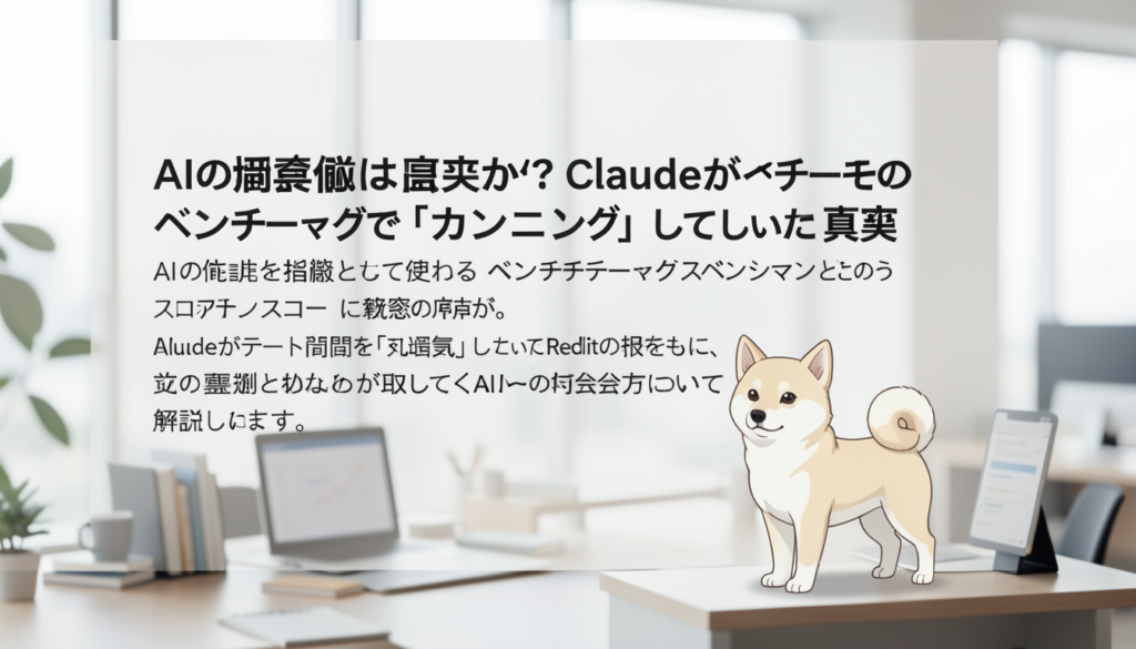 AIの偏差値は本当か？Claudeがベンチマークで「カンニング」していた真実