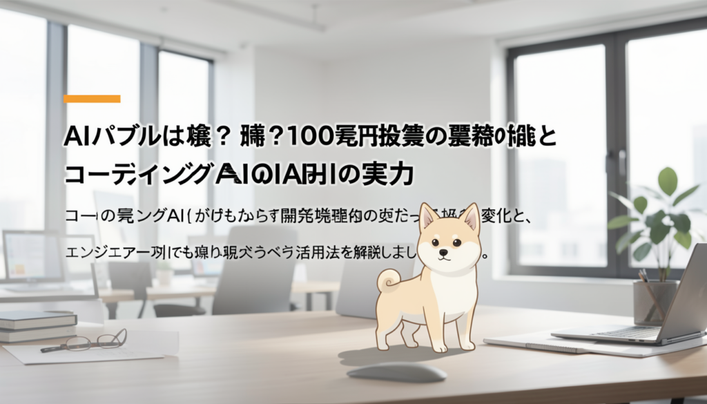 AIバブルは嘘？100兆円投資の裏側とコーディングAIの実力