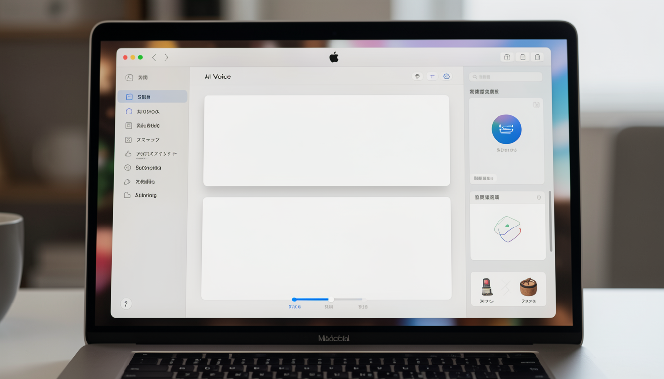 Macの画面上で動作する読み上げツールのUIデザイン