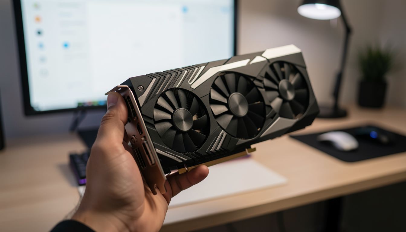最新のゲーミンググラフィックボードを持つデスク環境