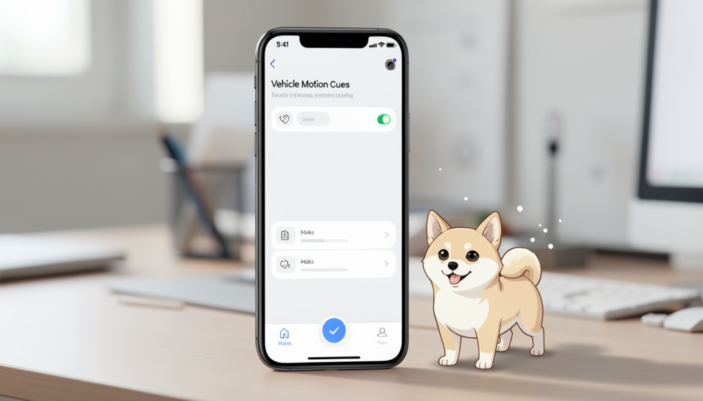 iPhoneの「車両モーションキュー」は乗り物酔いに効く？仕組みと設定方法を解説