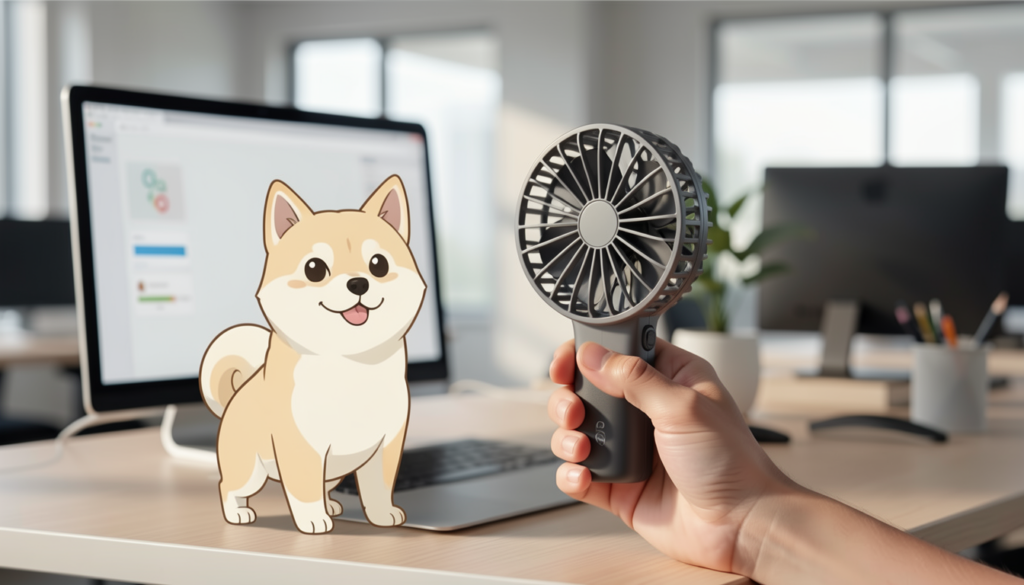 Dyson・Sharkの高級ハンディファン、15ドルの中華製と比較してどっちが買い？