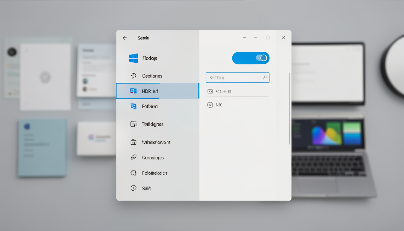 Windowsのディスプレイ設定でHDRスイッチをオフにする操作画面のイメージ
