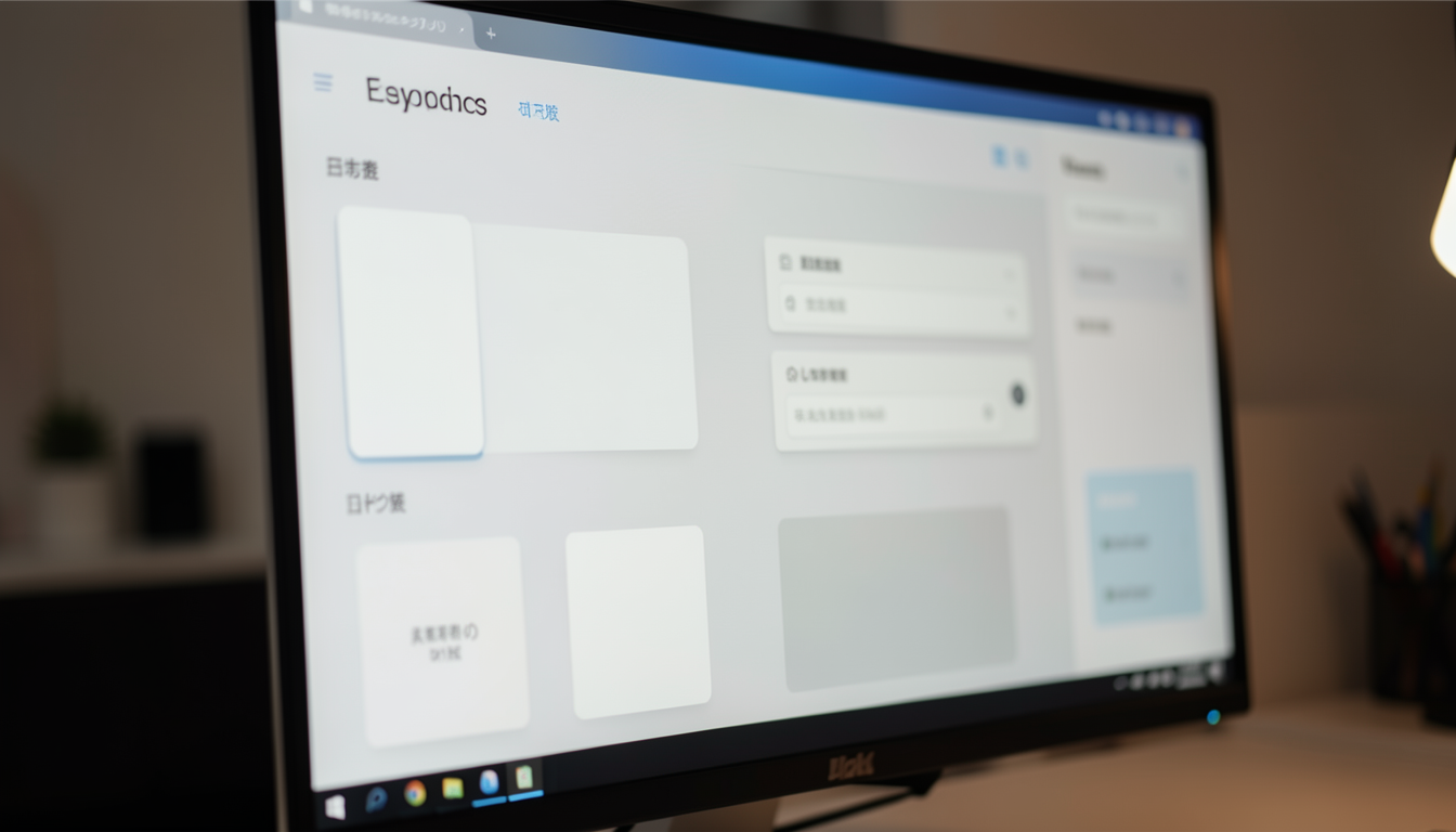 PCの設定画面を見直すイメージ