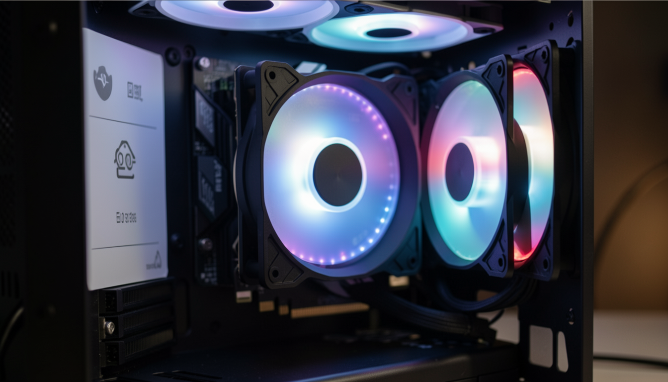 PCに搭載されたグラフィックボードのイメージ