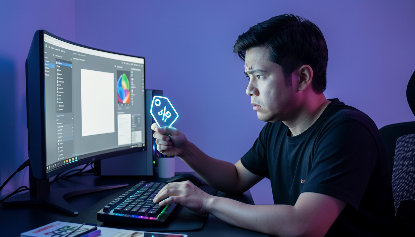 PCパーツの価格上昇に驚くユーザーのイメージ