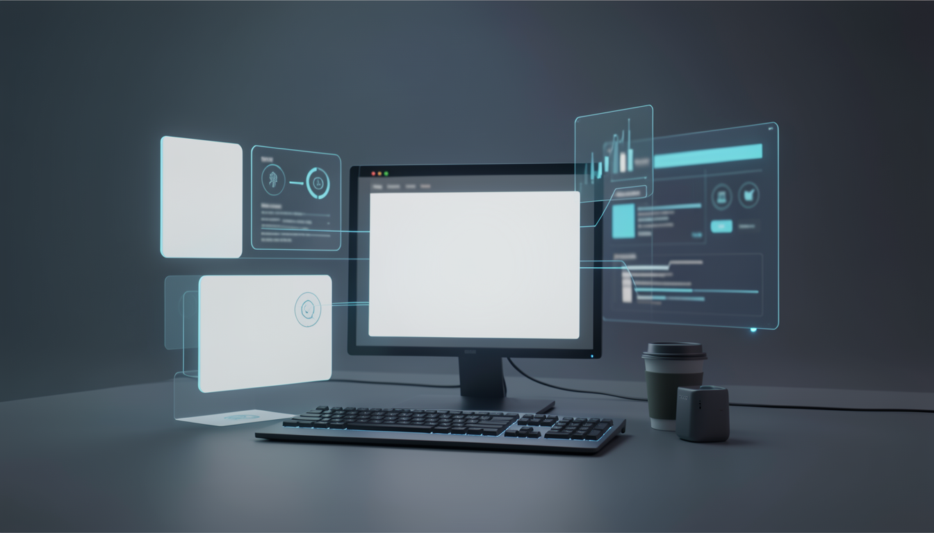 PC環境の最適化と軽量化を表現した抽象的なイメージ
